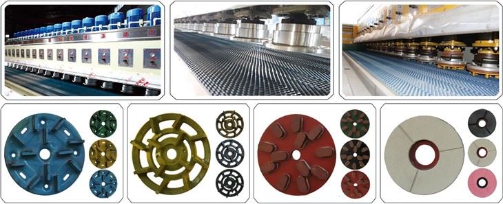 Automatic Stone Machinery For Marble Granite Slab Polishing Multi-head Grinding Machine High Speed